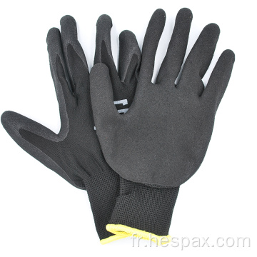 Gants de sécurité en mousse de latex anti-glissade HESPAX